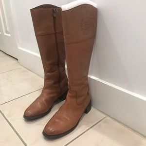 Fall knee high boots in camel color